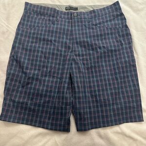 Callaway Men's Navy Plaid Shorts